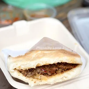 B3. Cumin Lamb Burger 孜然羊肉夹馍 ($7.50) - just ok, not my favorite. Not much lamb inside.