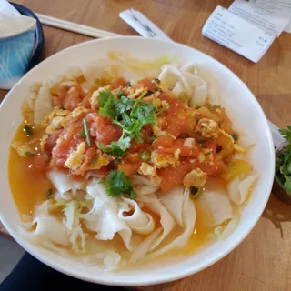 Stire Fry Tomato Egg Biang Noodle No Soup