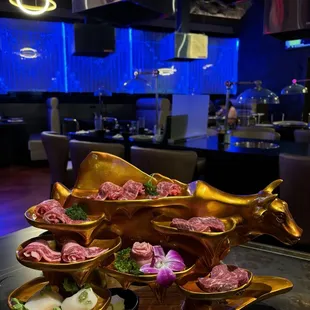 Love the Wagyu beef tower