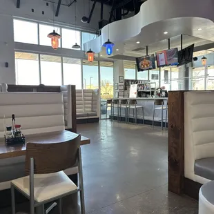 Inside the restaurant