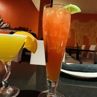 Mango martini and Jolly Rancher