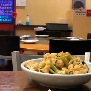 a bowl of cauliflower