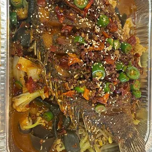 Fried Fish with Spicy Sauce
