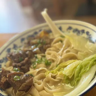 Handmade noodle soup