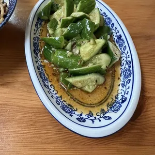 A6. Cucumber with Hot Oil Sauce