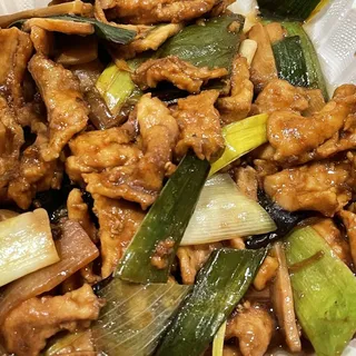 B4. Fried Boiled Pork with Black Ear Mushroom