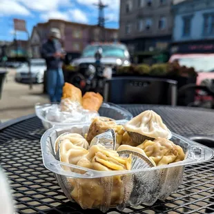 xiao long bao, siumai, shrimp rolls