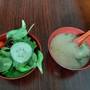 Miso Soup &amp; Salad