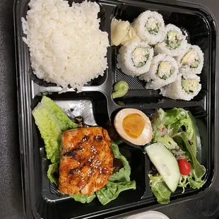 a meal in a plastic container