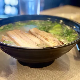 Pork belly noodle soup