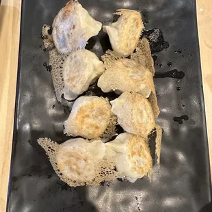 Pork scallion dumplings