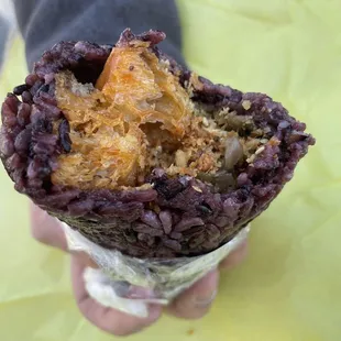 Spicy Purple Rice Burrito