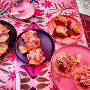 Beautiful sunny day. We dined outside under the sun umbrella.