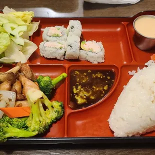 My Chicken (hold the teriyaki sauce) Bento Box