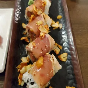 Albacore garlic roll