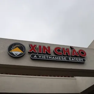 Restaurant sign outside