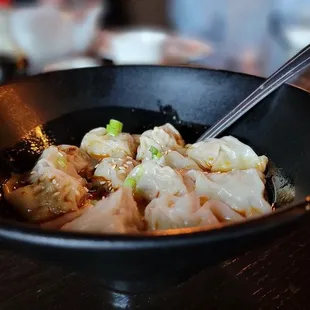 a bowl of dumpling