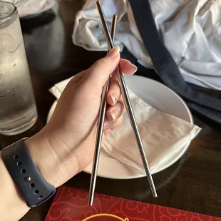 Metal chopsticks!