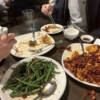 Driy-Fried String Beans Lunch