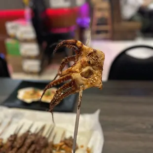 ig: @whatsviveating  |  squid tentacle skewer