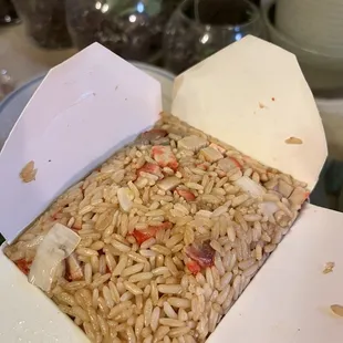 Pork fried rice - not even sure it's fried rice...