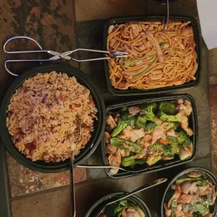 Our little spread of food ordered