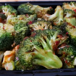 Broccoli with garlic sauce ($8.25). Oily.