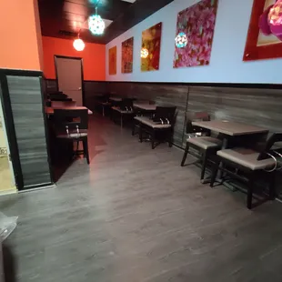 the dining area