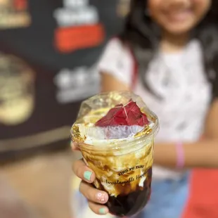 Rose Gold Foil Brown Sugar Boba Milk