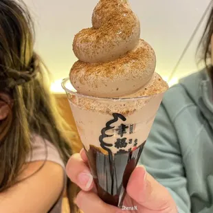 brown sugar boba soft serve $6
