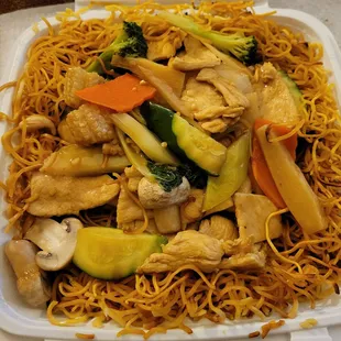 Chicken Chow Mein, Hong Kong style