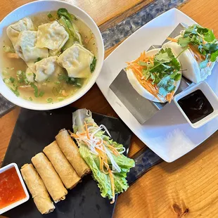 Wonton Noodle Soup / M Honh Thnh $18.45 Crispy Spring Rolls / Ch Gi $5.75 Vegan Steamed Buns Vegan / Bnh Bao Chay-Jackfruit $7.75