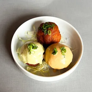 Kimchi, Chicken, Seafood balls