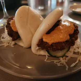 Fried chicken bao