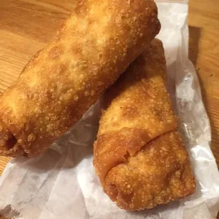 two fried food items