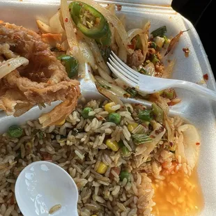 Calamari w/ fried rice