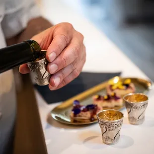 Welcome bites with Vermouth