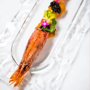 GENEROSITAT DE DÉNIA
Red Prawn of Dénia, uni, uni cream, Petrossian ossetra caviar