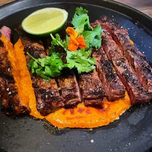 Wagyu Skirt Steak - spice forward and phenomenal!