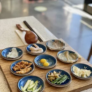 Original Crossing-the-bridge Rice Noodles toppings (Follow @hangrytrails.us on IG for more OC foods )