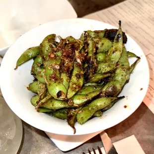 Charred Edamame