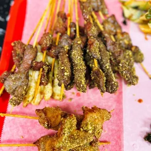 Fried skewers