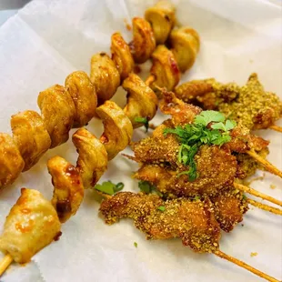 Fried skewers