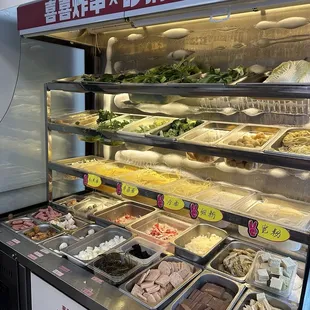 Build your own hot pot items