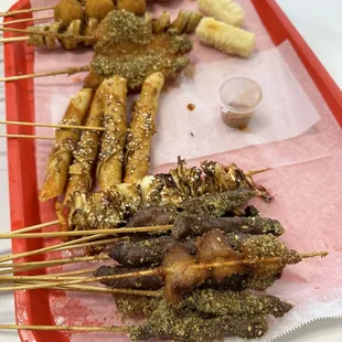 Fried skewers