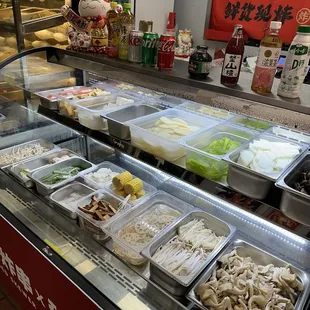 Build your own hot pot items