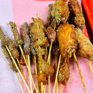 Fried skewers