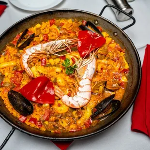 paella, food