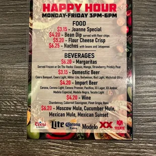 Happy Hour Menu