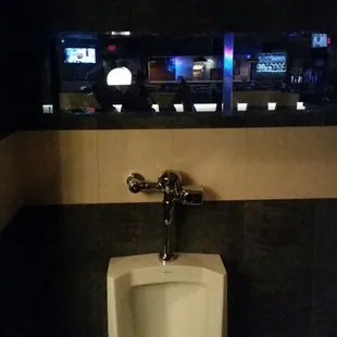 Guys can watch the bar as they pee!